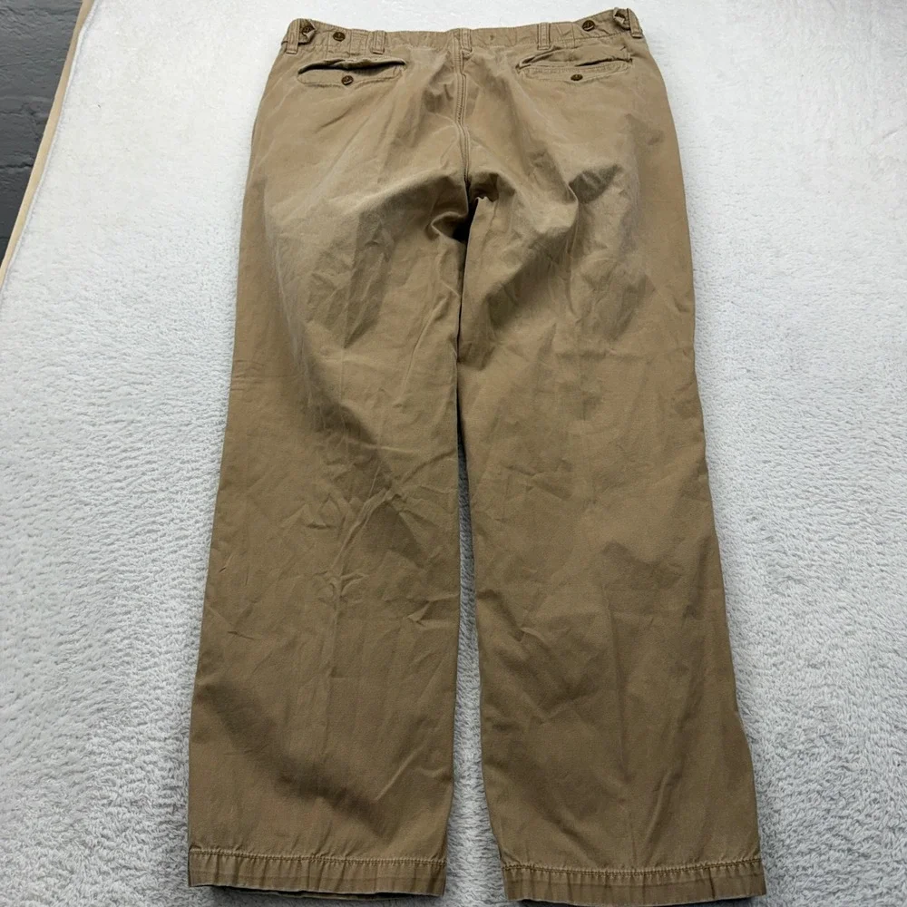 Polo Ralph Lauren Mens Khaki Chino Pants Size 36x32 Straight‎ Fit Casual
